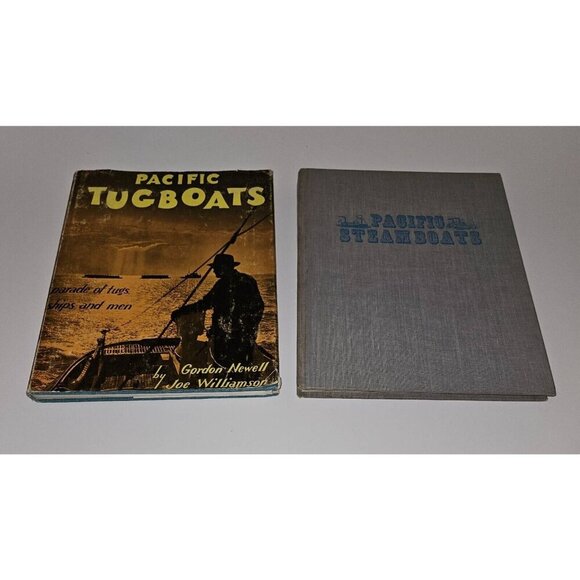 VTG Pacific Tugboats Steamboats Hardcover Book Lot Gordon Newell Joe Williamson - Picture 1 of 16